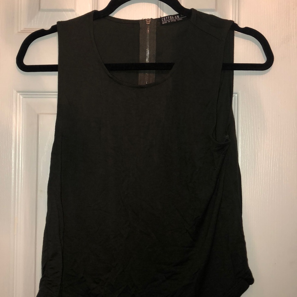 Green tank top